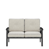 All Weather Loveseat 2 Seats Sofa With Cushions - Light Khaki / Beige