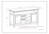 Amherst - TV Media Stand, Handcrafted