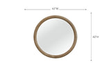 Pagosa - Round Mirror - English Knotty Oak