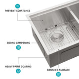 Modern Double Bowl Undermount Kitchen Sink
