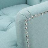 Harrison - Tufted Club Chair With Button Tufted Back And Birch Wood Legs