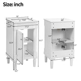 French Style Bathroom Cabinet With Sink, Adjustable Shelf