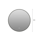 Round Framed Dimmable ED Bathroom Mirror With Anti Fog