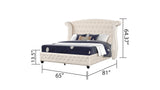 Sophia - Crystal Tufted Upholstered Bed