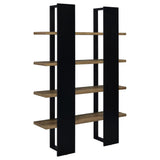 Mystrene - 4 Shelf Bookcase With Open Shelving Design - Black