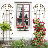 Metal Garden Trellis Rustproof Trellis For Climbing Plant Outdoor Flower Support