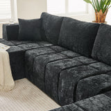 U - Shaped Sectional Sofa, Cup Holders & Side Pockets For Living Room
