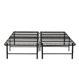 California King Size Bed Base, Mattress Foundation Bed Frame, Bedroom Furniture - Black