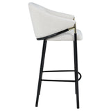 Sloped Arm Bar Stools (Set of 2) - Beige