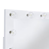 Amia - Complete Vanity With Lightbulbs - Glossy White