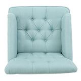 Harrison - Tufted Club Chair With Button Tufted Back And Birch Wood Legs