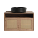 Bathroom Vanity & Art Sink, 2 Soft Close Doors, Float Mounting Design