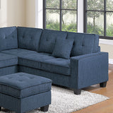 Sectional Set With Corner Wedge Ottoman USB Port