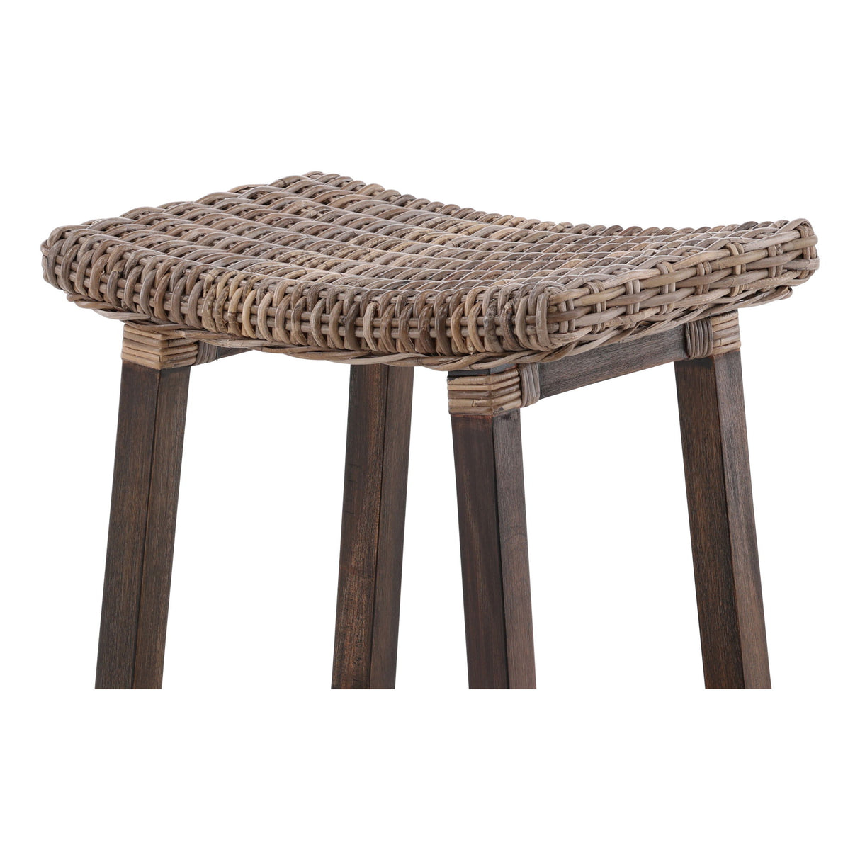 Country - Woven Kubu Counter Stool - Brown