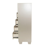 5 Drawer Chest Bedroom Furniture - Silver