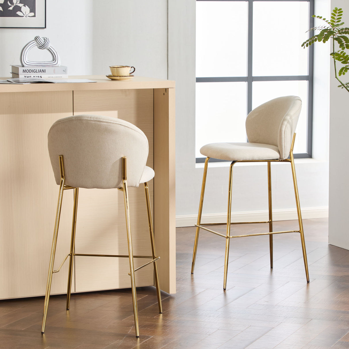 Kira - Upholstered Bar Stool (Set of 2)