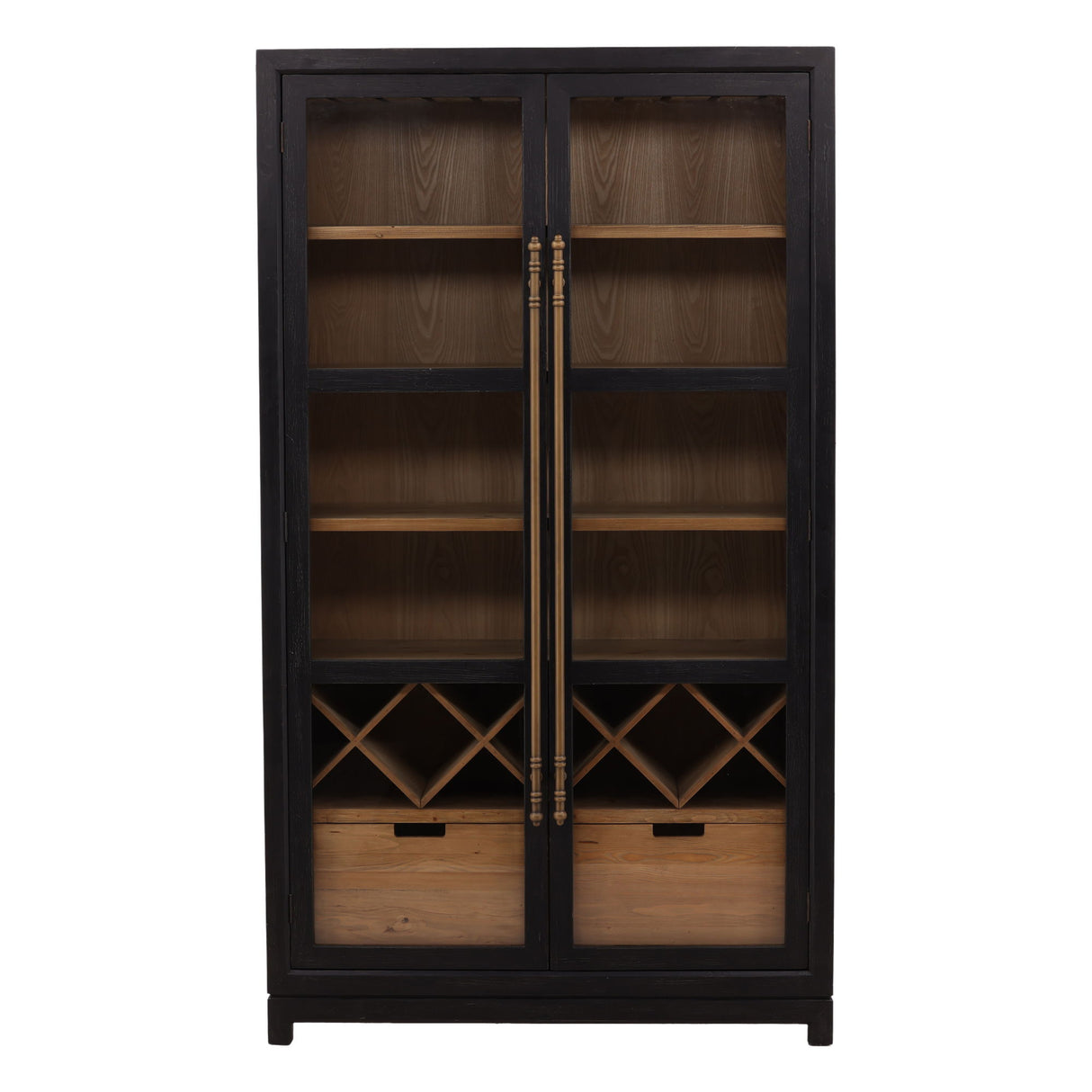 Merlot - Cabinet - Light Brown / Black