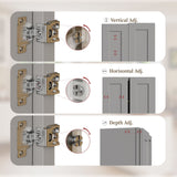 Shaker Wall Cabinet With Soft Close Hinges, Adjustable Shelves, Double Door