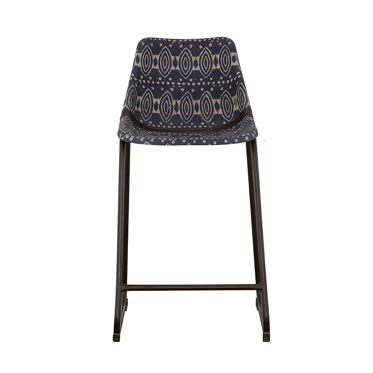 Claire - Canvas Upholstered Counter Chair (Set of 2) - Blue