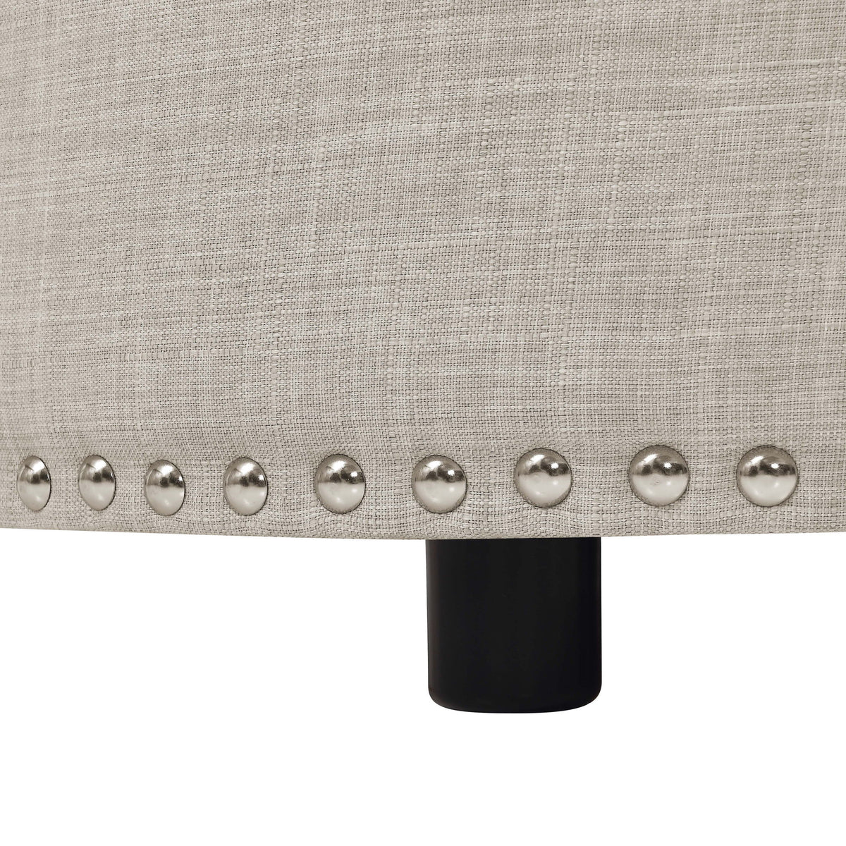 Tufted Storage Ottoman With Upholstery