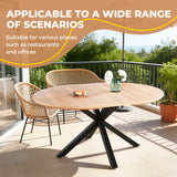 Extendable Round Dining Table - Oak