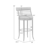 Telia - Upholstered Swivel Bar Height Barstool