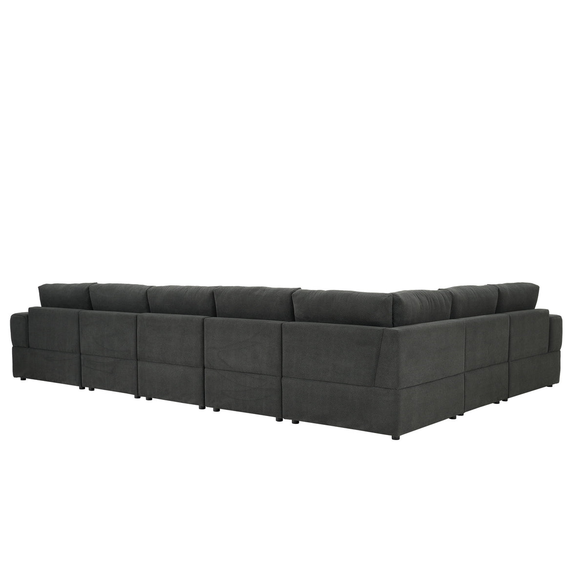 Sectional, Large Arms, Toss Pillows Included