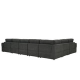 Sectional, Large Arms, Toss Pillows Included