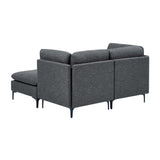 Upholstered Modular Sectional & Tall Legs