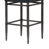 Marvin - Steel Frame Faux Leather Upholstered Bar Height Barstool