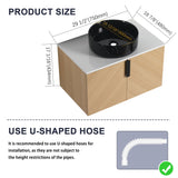 Wall Mounted Bathroom Vanity & Art Sink