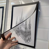 Magnetic Wall-Mounted Front-Opening Photo Frame Set