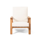Outdoor Club Chair, Patio Lounge Chair With Removable Cushion