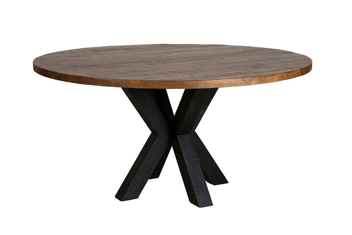 Bridgerton - Dining Table - Light Brown / Black