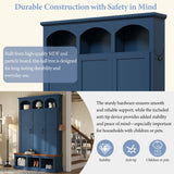 Classic Arched Design Hall Tree With 3 Hidden Storage