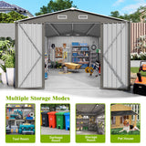 Outdoor Storage Shed With Lockable Doors