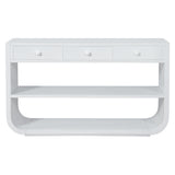Console Table With 3 Soft Close Drawers & 2 Open Shelves