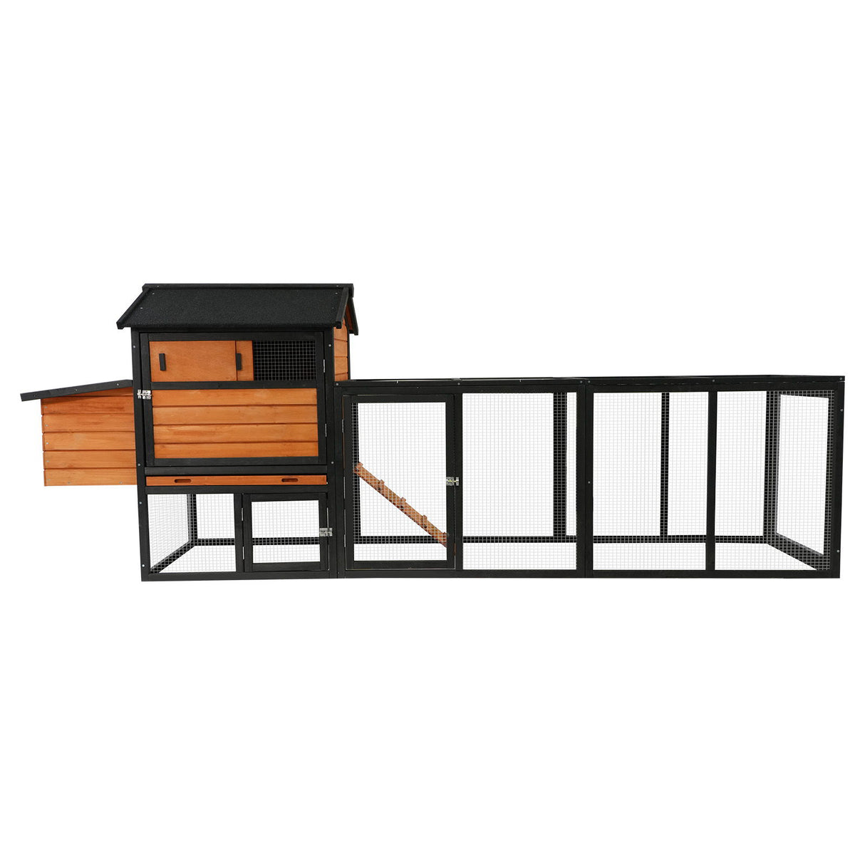 Large Outdoor Hen House With Run And Nesting Box Poultry Cage