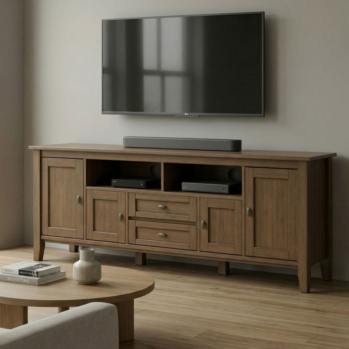 Warm Shaker - Handcrafted TV Media Stand