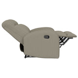 Manual Reclining Loveseat With Dual Seating Support For Living Room