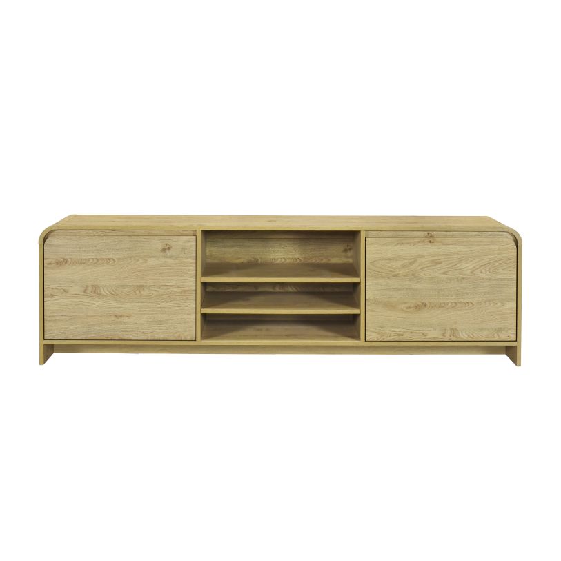 Mara 70" TV Console with Storage – Natural Finish