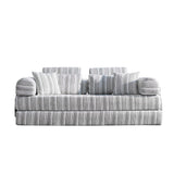 Convertible Sleeper Sofa Bed With High Density Compressed Sponge, Upholstered Couch For Living Room