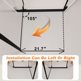 Frameless Neo Angle Shower Door WithTempered Glass