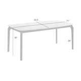 Kimber - Marble Top Dining Table - Black / White