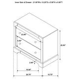 Sundance - 2 Drawer Nightstand - Dark Brown