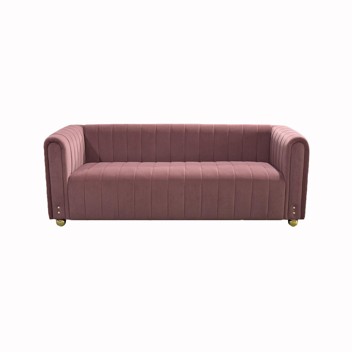 Sofa With Vertical Stripes With Accents
