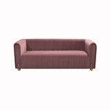 Sofa With Vertical Stripes With Accents