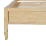 Classic Platform Bed Frame With Panel Headboard