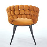 Modern Chair With Tube Legs, Soft Cushions And Comfortable Backrest