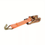 WFLNHB Heavy Duty Tie Down Strap 1.5Inch x 15ft Ratchet Tighten Cargo Strap J Hook Heavy Duty 20 Pack